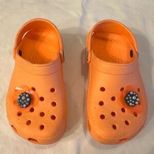 Crocs Kids Orange Clog Sandals - Comfortable Slip-On